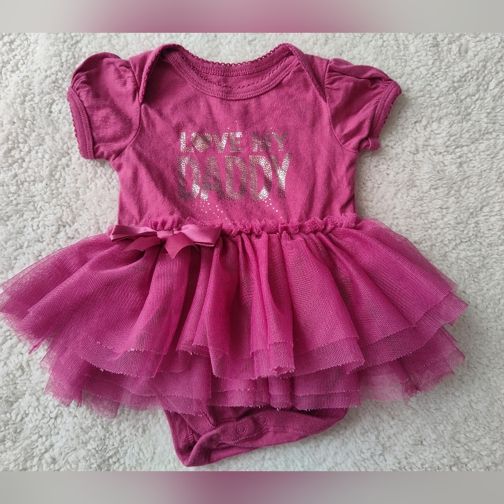 0-3 month "Love My Daddy" Dress